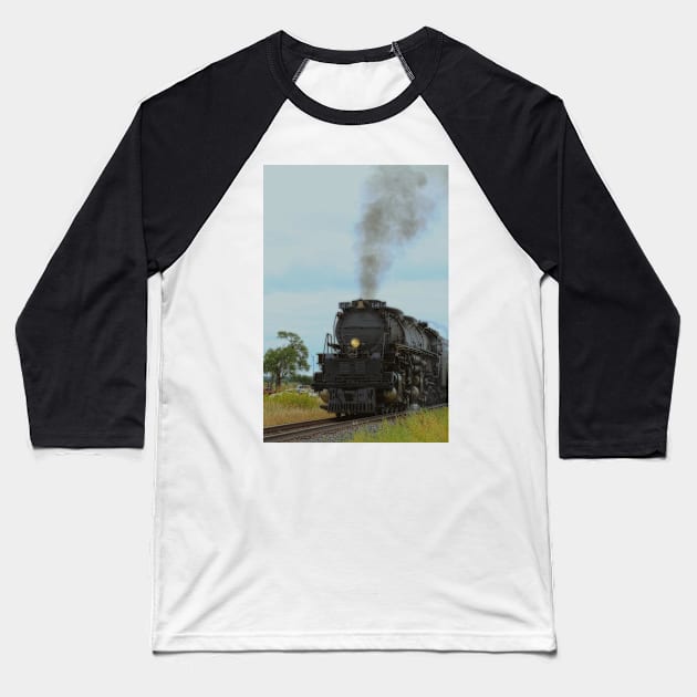 Big Boy 4014 Come Back 2021 with smoke and steam!! Baseball T-Shirt by ROBERTDBROZEK